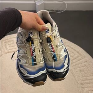 Salomon Blue and White Sneakers
